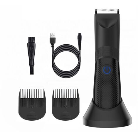 Recortadora multifunción, 4 accesorios, LED, IPX7, USB-C, negra (1/5)