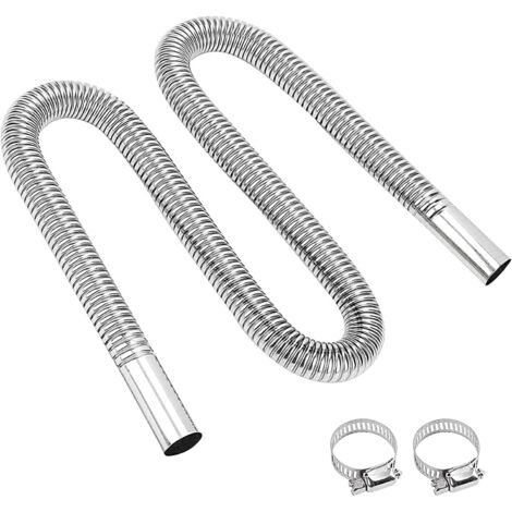 Manguera de escape para calefacción de coche de 120 cm, calefactor de estacionamiento, manguera de ventilación para diésel y manguera flexible para calefacción de escape.
