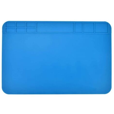 Alfombrilla de silicona para trabajo, alfombrilla de silicona para soldadura, alfombrilla de silicona para reparación de PCB, 30 x 20 cm
