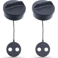 2 tapas de tanque de combustible para STIHL FS38, FS45, FS55, FS56, FS80, FS81, FS85, FS88 y FS120.