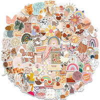 Paquete de 100 pegatinas, Bohemias, Impermeables, PVC, 5-8 cm, Multicolor