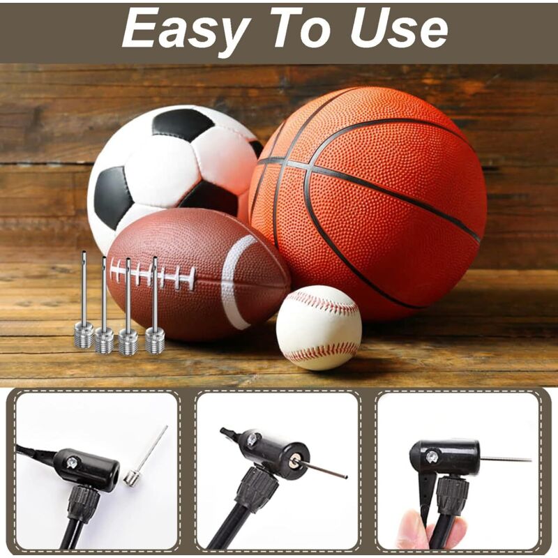 MINDCOLLISION Kit De Réparation De Ballon – Valves Et Aiguilles Pour Basketball, Football, Volley-ball