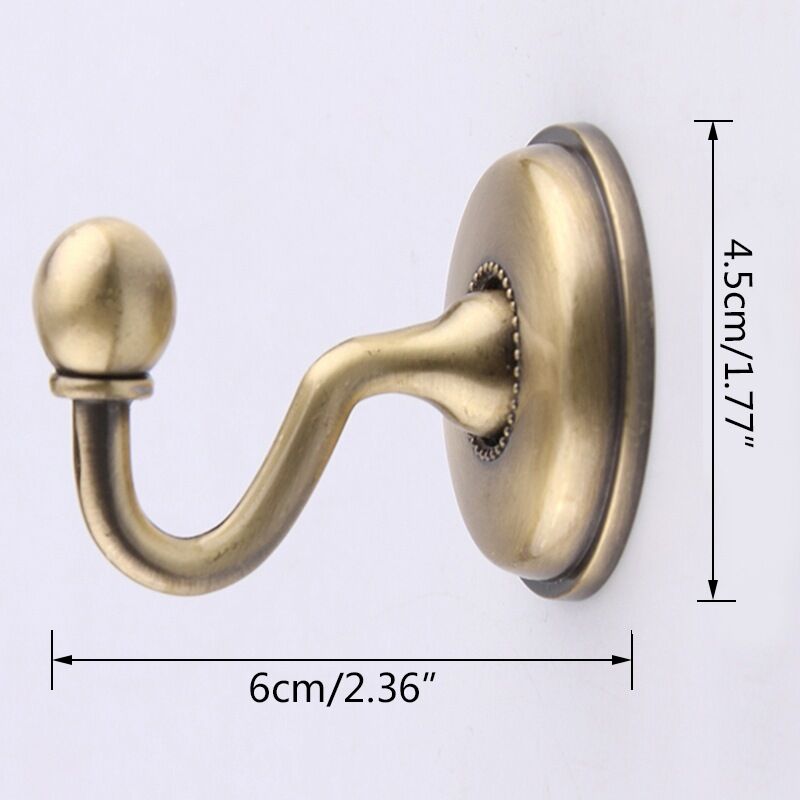Paire De Supports à Rideaux En Métal Bronze En Forme De U Avec Gland - Crochets Décoratifs Pour Draperie Ou Vêtements