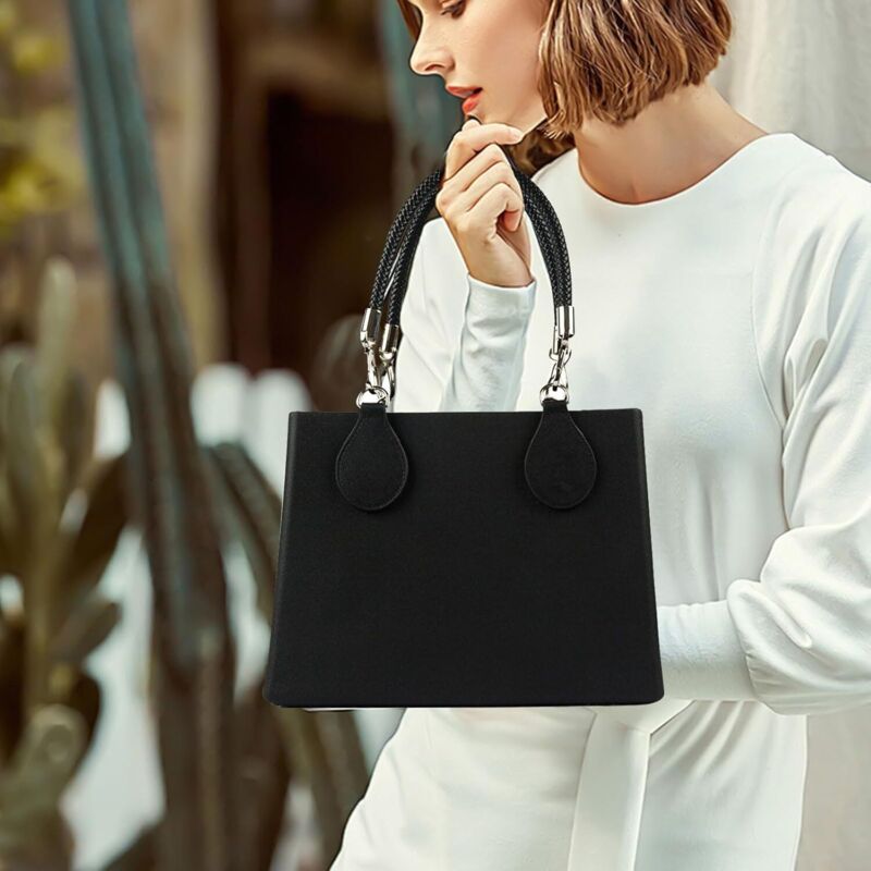 2 Sangles De Sac à Main En Cuir 24 Pouces (60cm) - Noir, Marque Uxcell