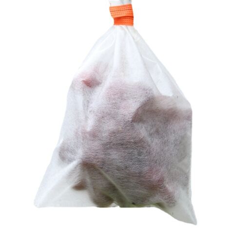 Sollbry Lot de 100 sacs anti-insectes et oiseaux pour fruits, plantes fruitières, fleurs, graines, filets de protection pour fruits, légumes, raisins, sac en maille contre l'ensachage des semis, blanc (1/2)