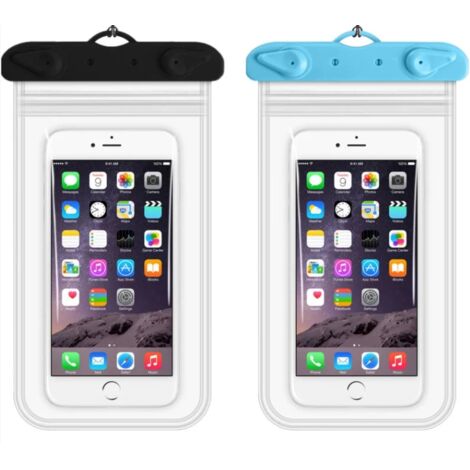 Sollbry 2 Pièces IPX8 Pochette Etanche, Pochette Etanche Smartphone, Protege Telephone Eau, Coque pour Aller sous l'eau Convient Plongée, Natation (1/5)