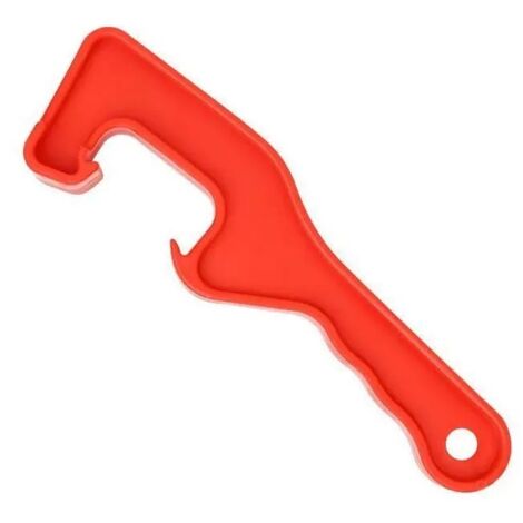 Sollbry Ouvre-Couvercle à Bouteille Pot de Peinture Outil d'ouverture Outil Manuel en Plastique avec Décapsuleur, Rouge (1/5)
