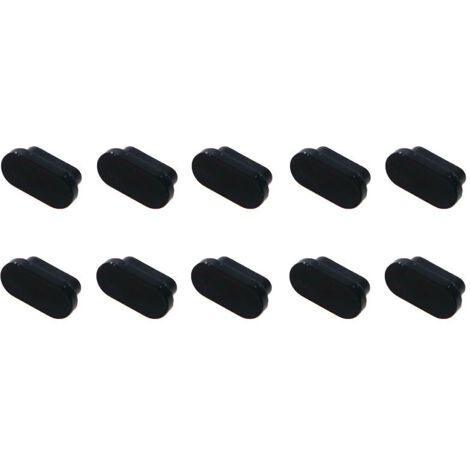 Sollbry 10 Bouchons de Protection de la poussière Noirs, Port Type - C Bouchons de Protection de la poussière pour Huawei, xiaomi, Smartphone Samsung et Compatible avec la Plupart des Types - C (1/4)