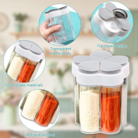 Sac à épices de camping Sac d'assaisonnement portable avec 9 bouteilles d' épices, bouteille d'assaisonnement, sel/sucre, contenants à condiments pour le camping en plein air, barbecue, pique-nique