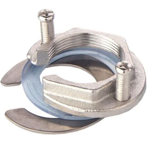 Sollbry Kit D'écrous De Fixation De Robinet en Acier Inoxydable Pour Empêcher Les Robinets de Cuisine et De Salle De Bain De Se Desserrer, Connecteur De Type écrou à Un Trou 31 mm (1/5)