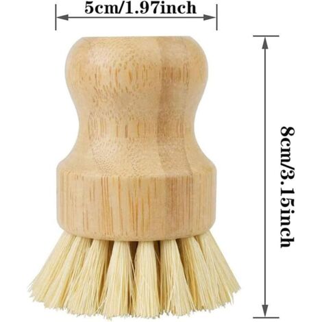 Ensemble de 2 Brosses à vaisselle en bois Fackelmann