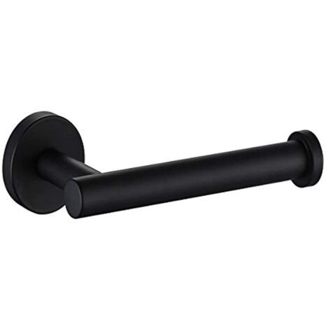Sollbry Porte Papier Toilette, Support Mural Rouleau Papier Toilette en Acier lnoxydable 304, Devidoir Papier Toilette Mural pour Salle de Bain et Cuisine, Noir (16.38cm) (1/4)