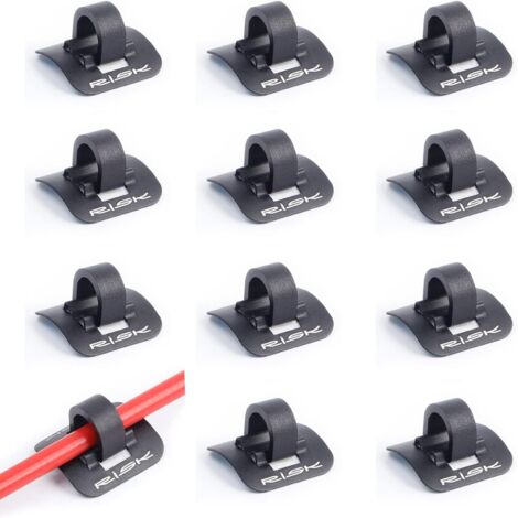 10 Pcs Black Metal C-Clips Pinces U-Clips Boucle Vtt Bmx Vtt Vélos De