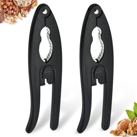 Sollbry 2 Pièces Casse Noix, Casse Noisette Multifonctionnel, Pince Casse Noisette, Pinces à Noix, Convient pour Noix, Noisettes, Amandes, Noix du Brésil ou Autres Écrous (1/5)