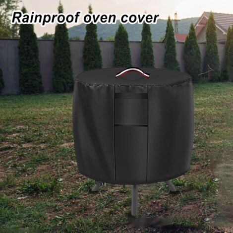 Housse de Protection pour Braséro Rond,Housse pour Foyer Imperméable de Protection Jardin Patio Extérieur (80 80 65cm