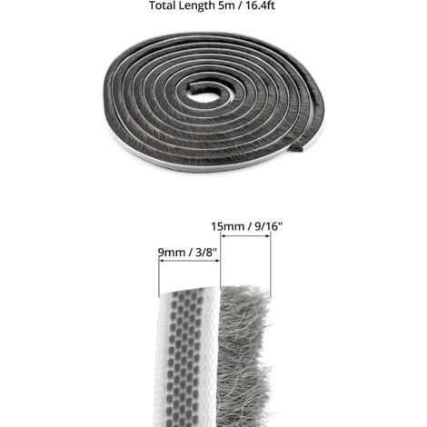 5M Joint Brosse Porte Coulissante, Joint Brosse Moustiquaire, Joint