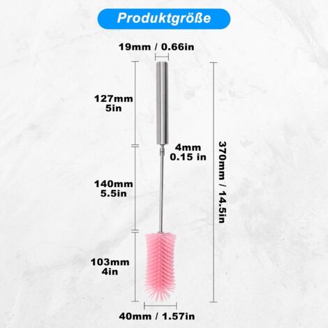 Brosse à bouteille - VVIKIZY - Long manche en silicone - Nettoyage