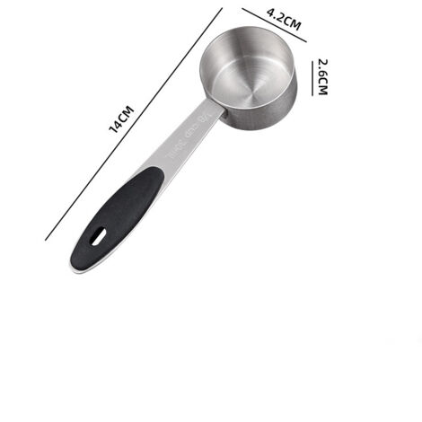 Lot de 2 cuillères à café de 15 ml + 30 ml en acier inoxydable