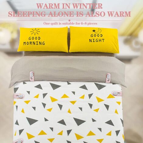 SPRHR Pince Couette, Enfile Couette Avec Espace De Rangement, Attache