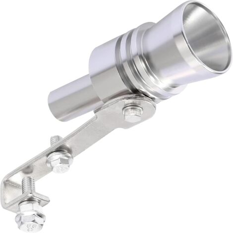 Sollbry Améliorez le son de votre véhicule, sifflet silencieux universel pour son turbo Camions, motos, voitures, motos tout-terrain et scooters. Améliorez votre conduite (XL argent) (1/5)