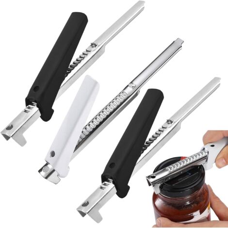 Sollbry Ouvre Bocal Manuel, 3 Pièces Acier Inoxydable Ouvre-Bocal Réglable, Ouvre Boite De Conserve et Bocal, Ouvre Bocaux pour Personnes Âgées Mains, Personnes Souffrant D'Arthrite, Femmes (1/5)