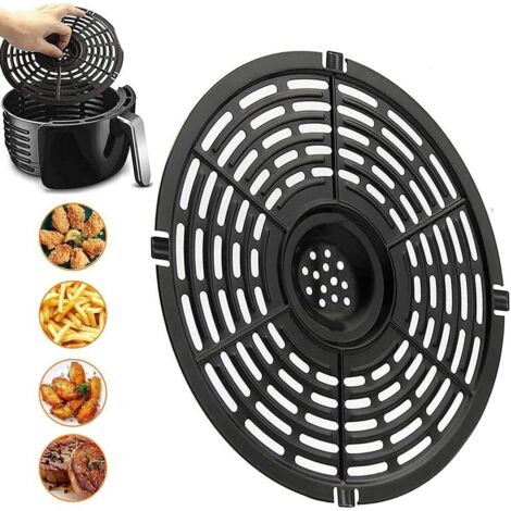 Sollbry Tapis Friteuse à Air Réutilisables, Tapis Cuisson Friteuse à Air, Air Fryer Poêle Grill, Grille de Rechange Friteuse à Air avec Revêtement Antiadhésif pour Cuire Grillades, Viande, Légumes (1/5)