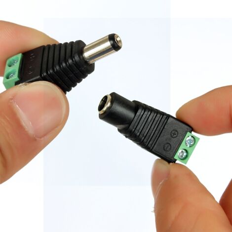 Connecteur D’alimentation RCA Mâle Vers Bornes à Vis – Pour Caméras De Surveillance, Audio, Vidéo Et Projets DIY - 7