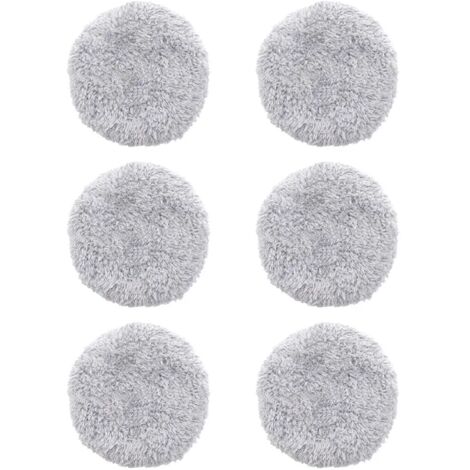 Sollbry 6 Pieces de remplacement de chiffon de vadrouille lavable pour HOBOT 168/188 Robot de nettoyage de vitres tampons de vadrouille en microfibre accessoires reutilisables(12.512.5CM) (1/5)