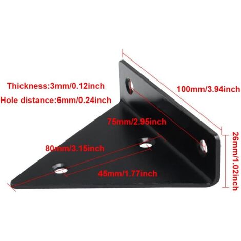 Neewer Lot de 2 Bras triangulaires de Fixation Murale pour Studio Photo
