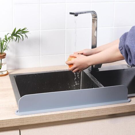 Protège-évier Anti-éclaboussures En Silicone - 52 Cm, Pour éviter Les Projections D'eau Sur Le Plan De Travail