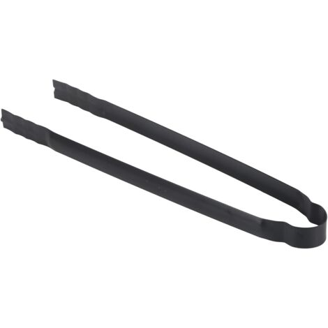 Sollbry Pince à Charbon pour Barbecue avec Poignée Anti-brûlure Antidérapante Pince à Briquettes Multifonctionnelle en Métal pour Positionner Charbon de Bois Chaud 30x1,8cm pour Barbecue Cheminée (1/5)