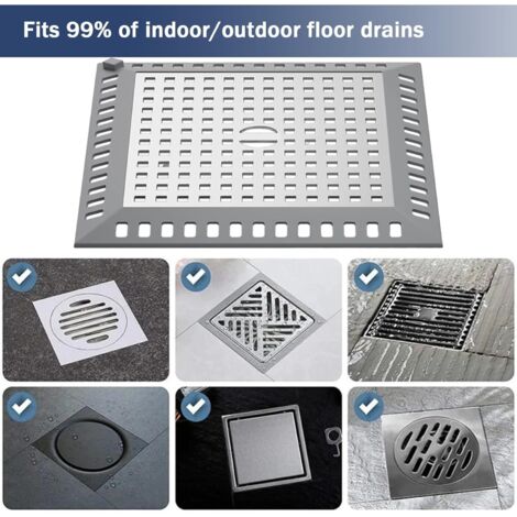 4 pièces de filtre de vidange en acier inoxydable, trous pour évier