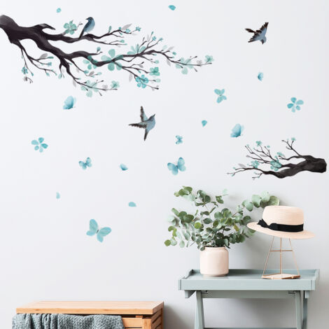 Autocollant mural bleu (90 × 30 cm) - Autocollant mural décoratif Autocollant mural bleu (90 × 30 cm) - Autocollant mural décoratif