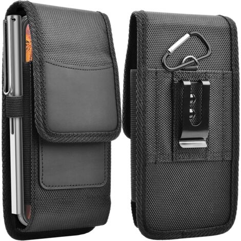 Sollbry Étui de téléphone portable pour iPhone 15 Pro Max (6,7 pouces) avec clip de ceinture en nylon, pochette de support de téléphone (1/5)