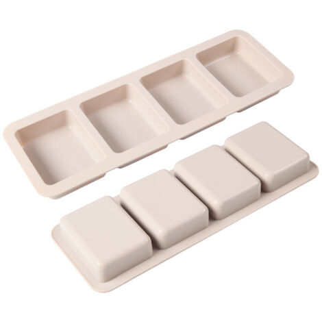 Hazrcvr Moulles Silicone Savon 4 Pièces Moulle à Savon Silicon 3D Silicone Moules ​Moule a Gateau Silicone Moulé Silicone Kit Fabrication Savon Moule en Silicone en Forme de Coeur