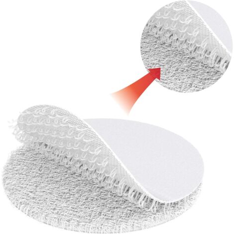 Lot 50 Scratchs Ronds Autocollants Double Face - Forte Adhésion, Pour Fixation Sans Perçage Velcro Double Face Extra Fort