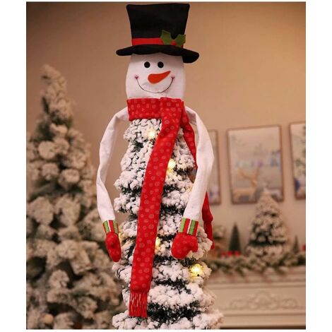 Lot De 3 Décorations De Noël En Caoutchouc - Père Noël, Bonhomme De Neige, Rodolphe - Occasion