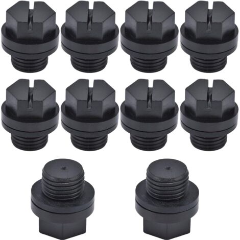 Sollbry Bouchon de vidange de piscine, 10 pièces Bouchon de vidange Finition fine Opération simple Matériau en caoutchouc Petit volume Bouchon de piscine (1/5)