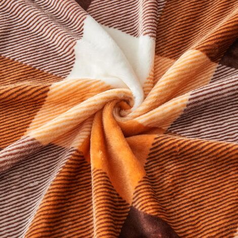 CLOHOMIN Couverture Sherpa Style Sud-Ouest - Ultra Douce & Chaude - Canapé, Lit, Voyage - Plusieurs Tailles