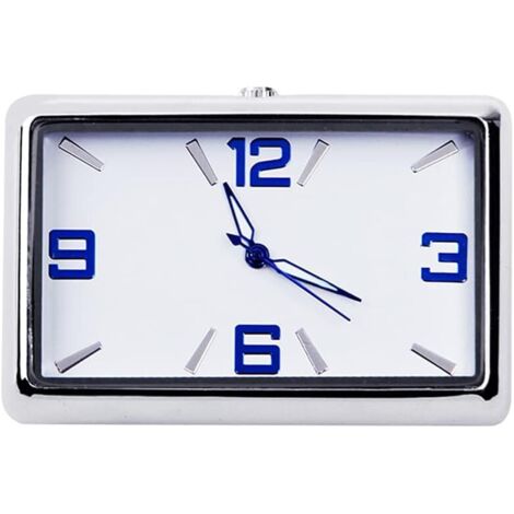 Sollbry Horloge de pointeur de voiture,Horloge à quartz analogique mini horloge de voiture horloge à quartz horloge de voiture décoration horloge de tableau de bord