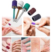 Bande Pour Ponceuse à Bande 10 Mm X 15 Mm Bandes De Ponçage Pour Tambour, Mandrins électriques, Polisseuse à Ongles, Ponceuse à Sable, Outil De Pédicure (1 Mandr 10 Capuchons De Ponçage