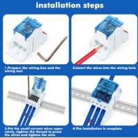 Boîtier De Distribution à Borniers Avec Rail Din, Boîte De Jonction à Phase Unique 4 Niveaux