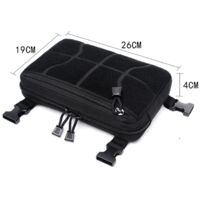 Sac De Poitrine Tactique Kaxich – Noir/Verde/Kaki – Parfait Pour Randonnée, Vélo, Airsoft, Téléphone Et Talkie