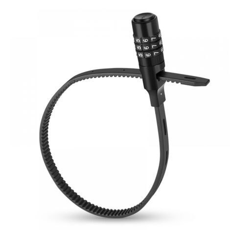 BEBUSINGOTO Serrure de casque de moto de vélo portable, serrure de casque réglable multifonctionnelle avec code à 3 chiffres pour scooter de tricycle de vélo (1/5)