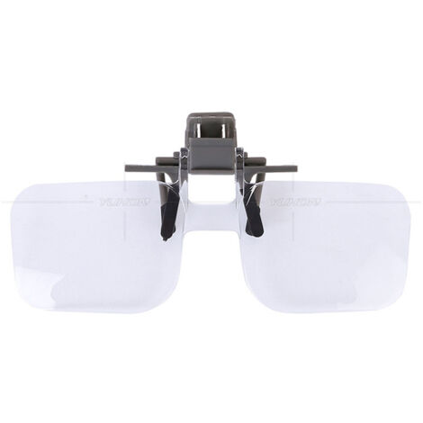 BEBUSINGOTO Loupes à clipser pour lunettes, lecteur de lunettes de lecture rabattable 2X pour personnes âgées femmes hommes pour la lecture (1/5)