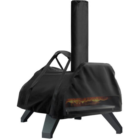 BEBUSINGOTO Housse de protection pour four à pizza, housse de transport adaptée pour Karu 16, housse de four résistante à l'eau et à la poussière, noire (32,6 x 20,4 x 13,3 pouces) (1/5)