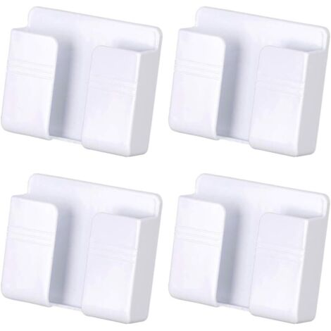 BEBUSINGOTO 99 28 86mm, (Blanc) 4pcs support de stockage mural domestique pâte support de charge de téléphone portable rangement multifonctionnel et stoc (1/5)