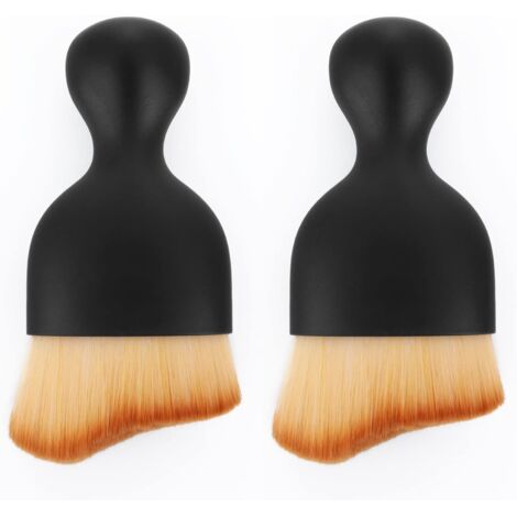 BEBUSINGOTO Brosse Douce de Nettoyage d'intérieur de Voiture Pas de Rayures, 2 Paquets de brosses de Nettoyage de Voiture Duster avec Poils Doux, brosses de dépoussiérage de l'espace de (1/5)