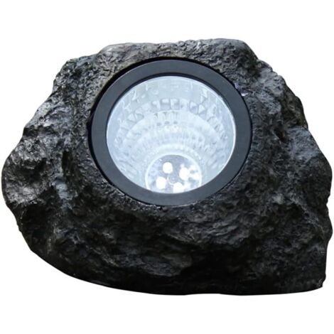 BEBUSINGOTO Lampes solaires pour roche d'extérieur - Éclairage de jardin de rocaille à énergie solaire étanche,Le paysage extérieur allume la roche pour (1/5)