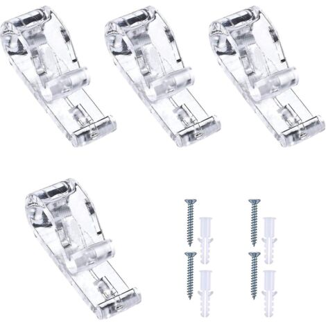 BEBUSINGOTO 4 ensembles de clips en P pour stores romains, pour stores avec 4 vis et 4 piliers en plastique (1/5)
